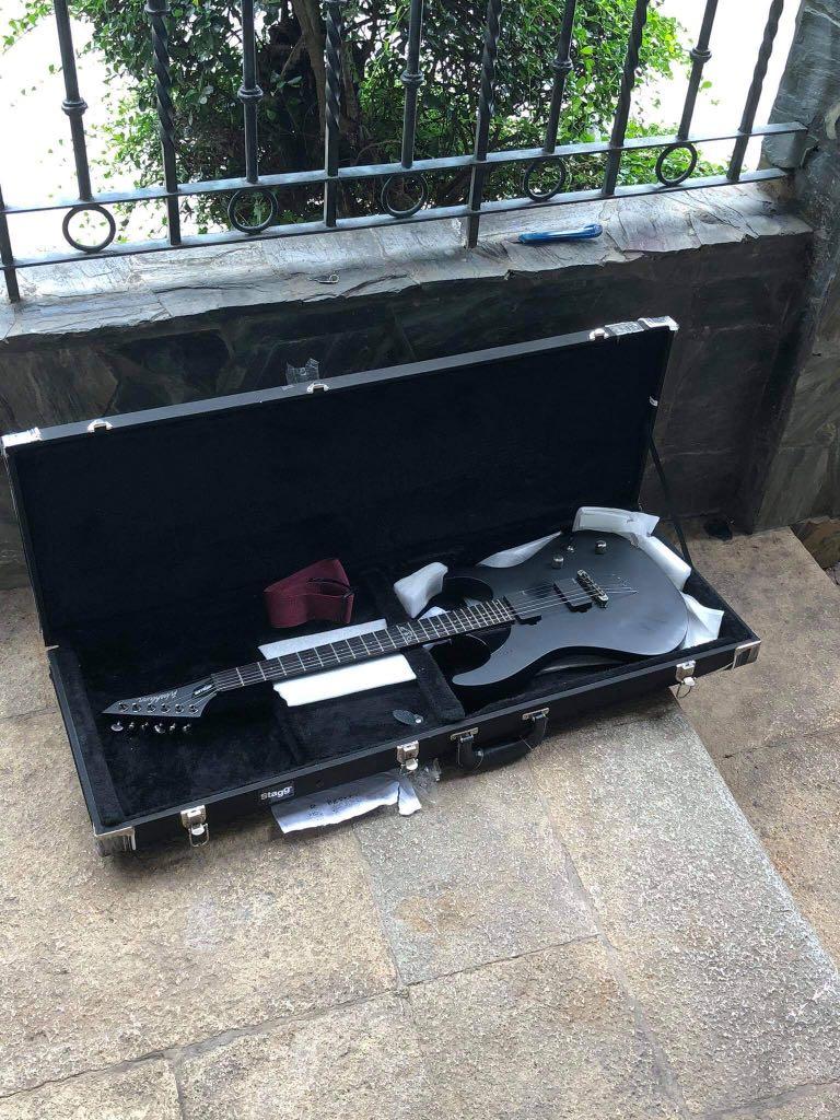 WASHBURN Parallaxe PXS10EC Electric Guitar (Category: Musical Instruments) located in Quezon City. Submitted by ruffrider013 (Listing ID 1124214948, Image 3). Description: WASHBURN Parallaxe PXS10EC Electric Guitar -H/H EMG 81/85 -Installed shadow killswitch sa tone knob by papis guitar - fully setup by papis guitar -no issues maliban sa dent paint chip of sa dulo, check pics. - ang bigat ng tunog walwalan agad - plug and play dka na magpapa set 