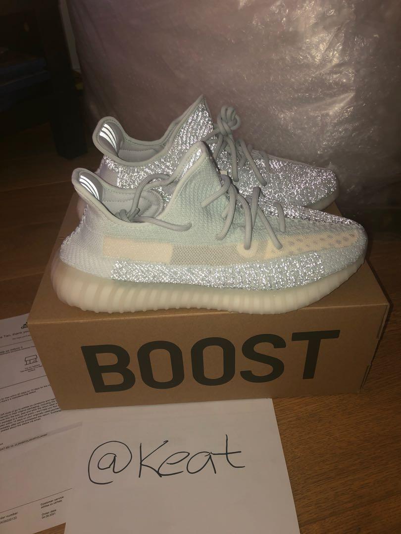 Yeezy 350 V2 Cloud White RF REFLECTIVE UK10 US10.5 BRAND NEW 100 authentic Men s Fashion Footwear Sneakers on Carousell