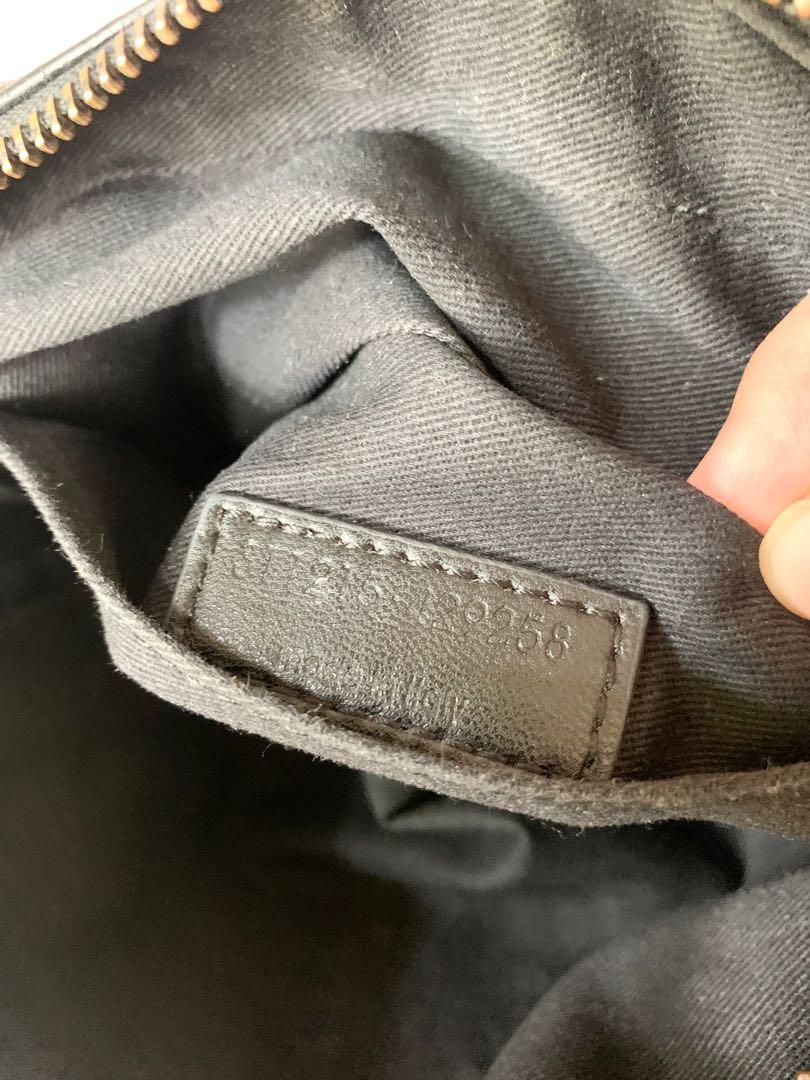 YSL Saint Laurent Calfskin Crocodile Black Embossed Leather Monogram