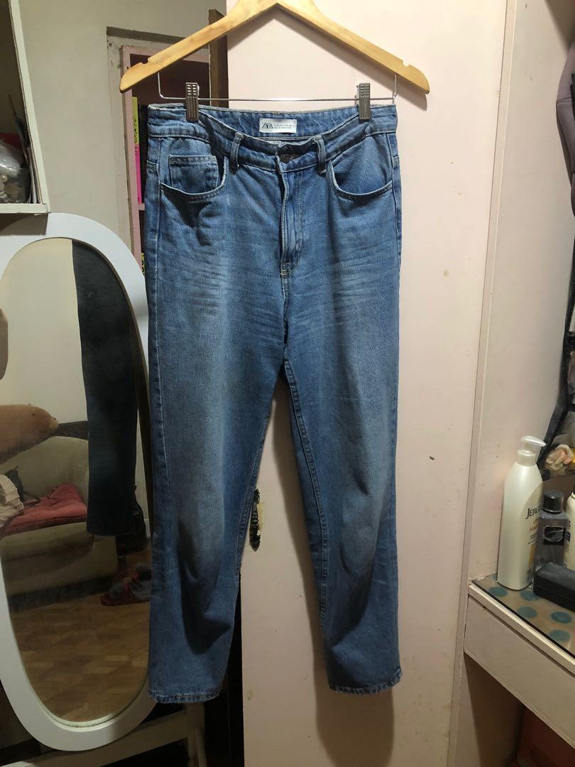 Zara Mom Jeans size 28, Women's Fashion 