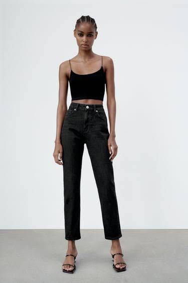 ZARA Straight Jeans, Fesyen Wanita 