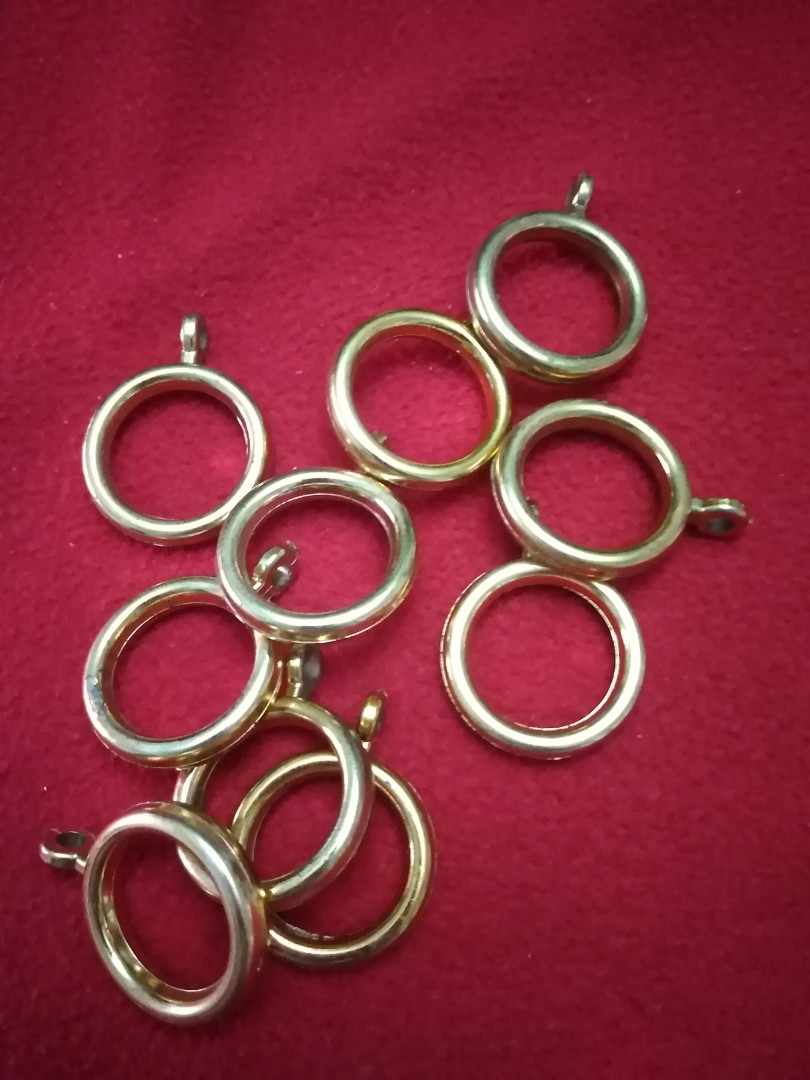 10 Gold Chain Hooks Diameter 1.3", Hobbies & Toys, Stationary & Craft, Craft Supplies & Tools on