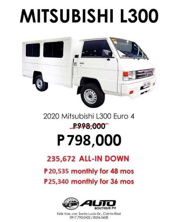 2020 Mitsubishi L300 Euro 4 Manual Cars for Sale Used Cars on
