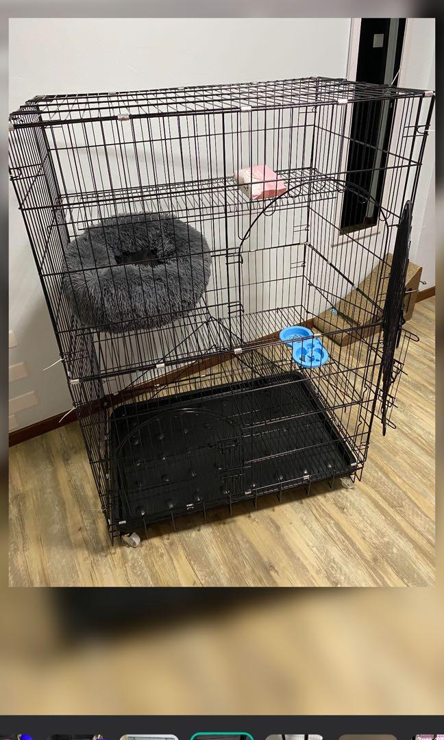 4 Tier Jumbo Pet Cage Bundle for Cat Dog Small Animal, Pet Supplies