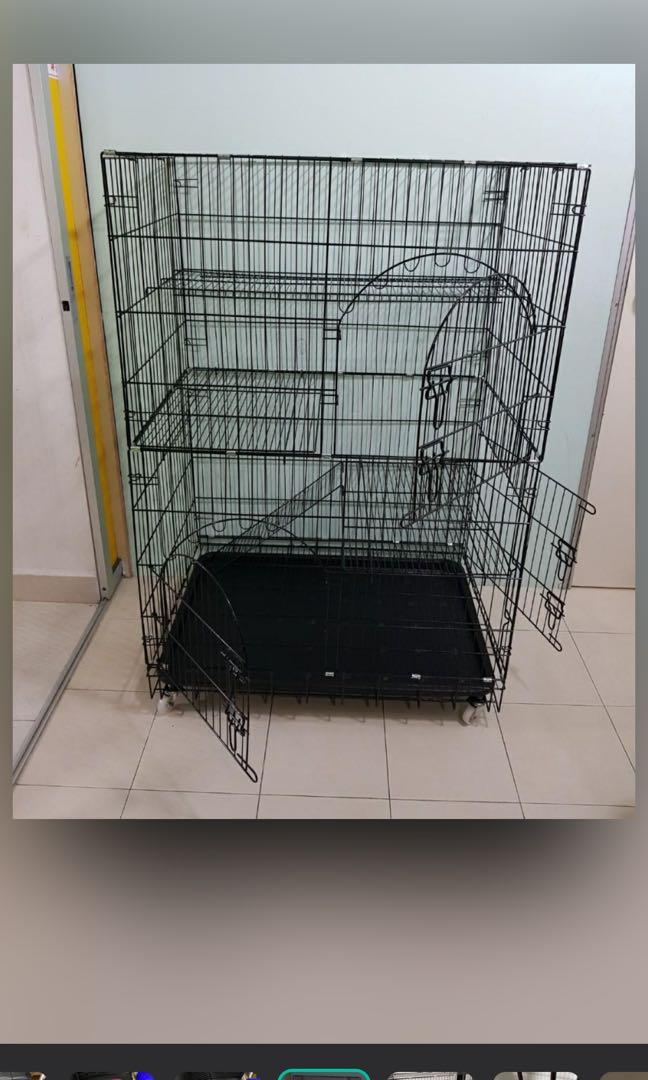4 Tier Jumbo Pet Cage Bundle for Cat Dog Small Animal, Pet Supplies