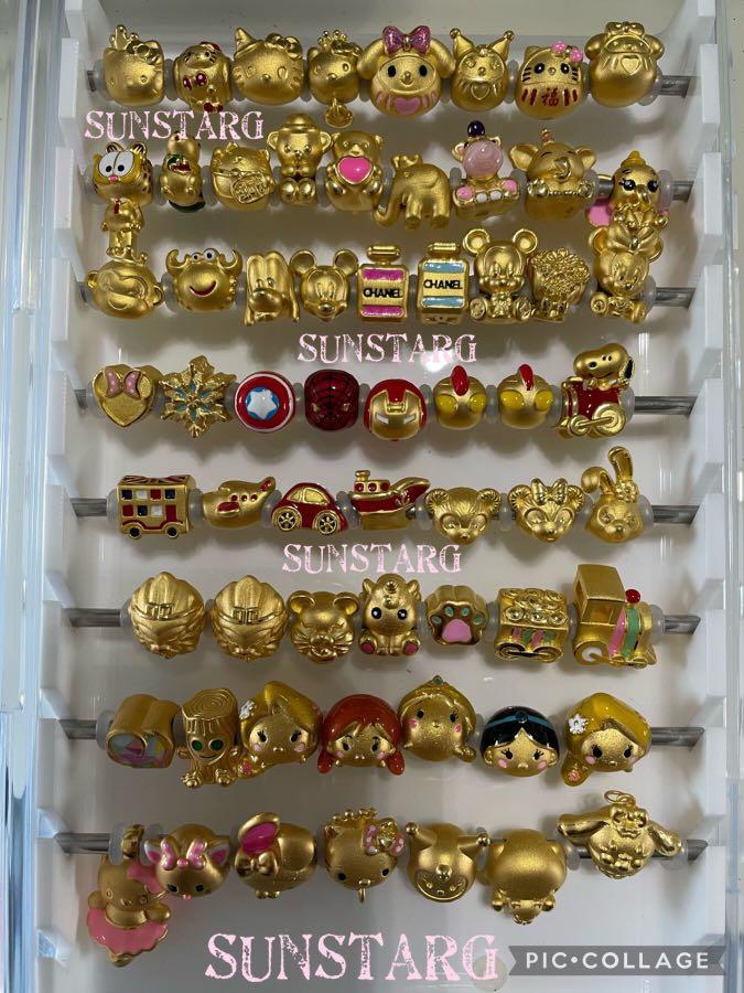 Gold disney clearance charms