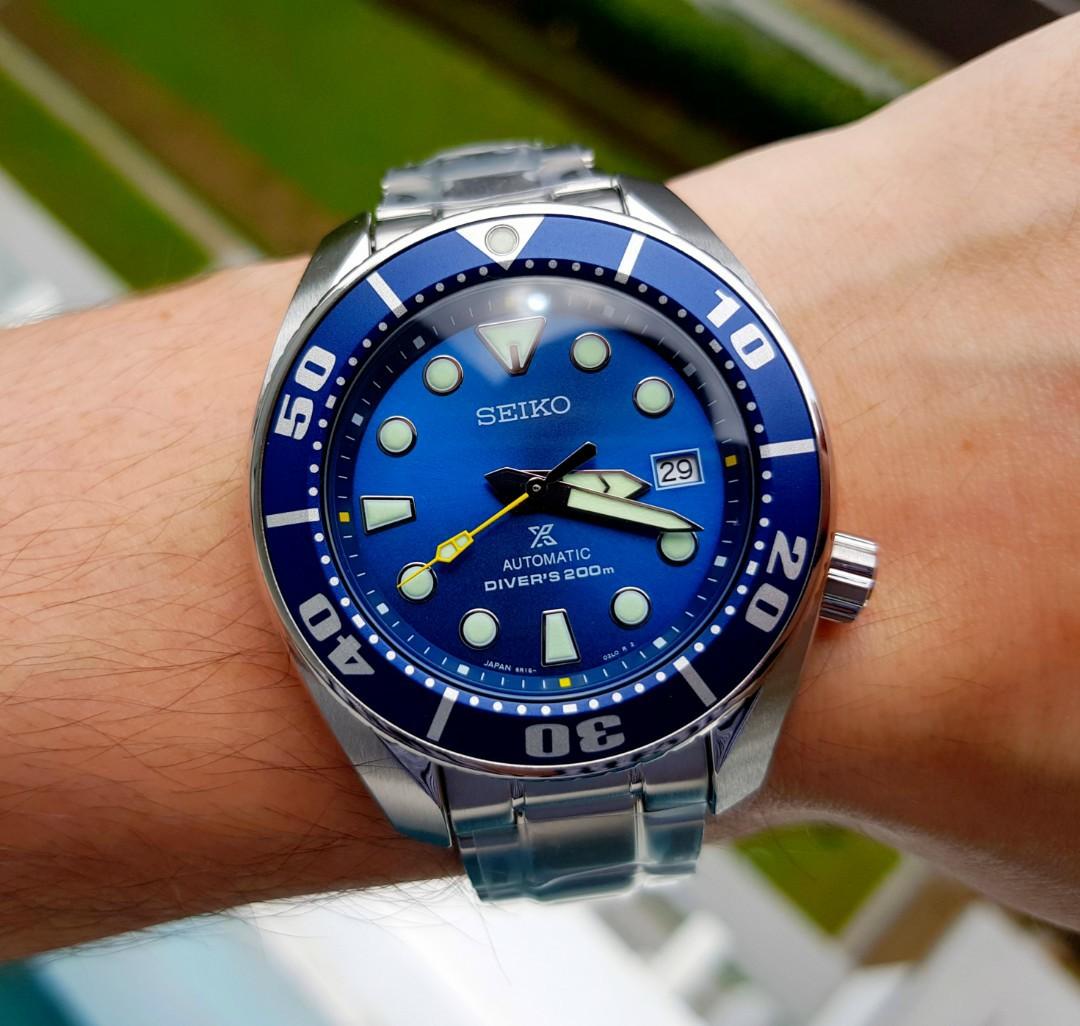 🇯🇵 JDM Seiko Sumo Coral Blue SBDC069J1 Special Edition Made in Japan,  Luxury, Watches on Carousell
