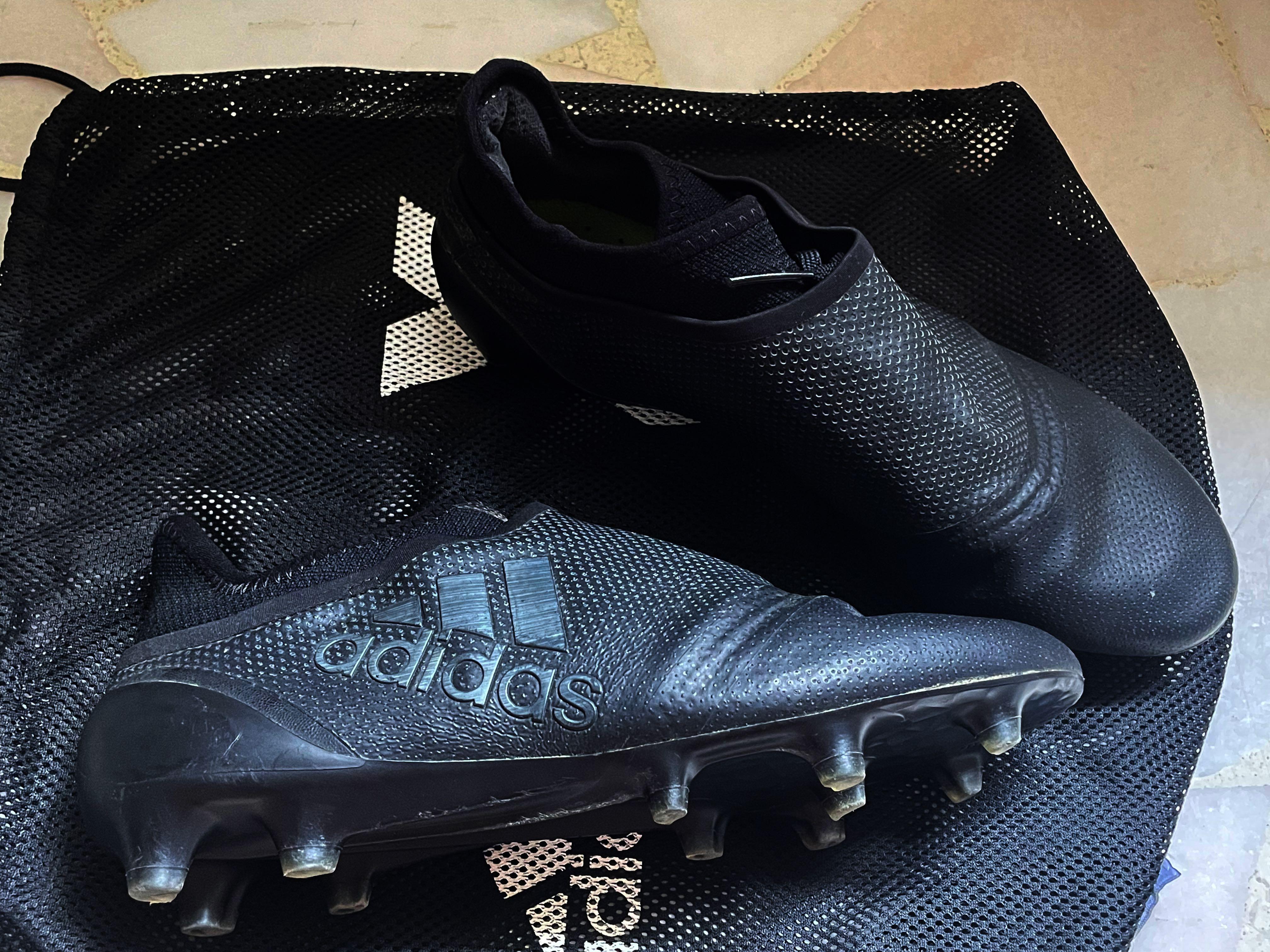 adidas X Black hidden lace