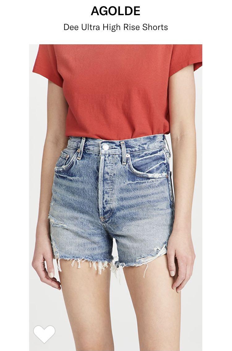 Agolde high rise shorts online