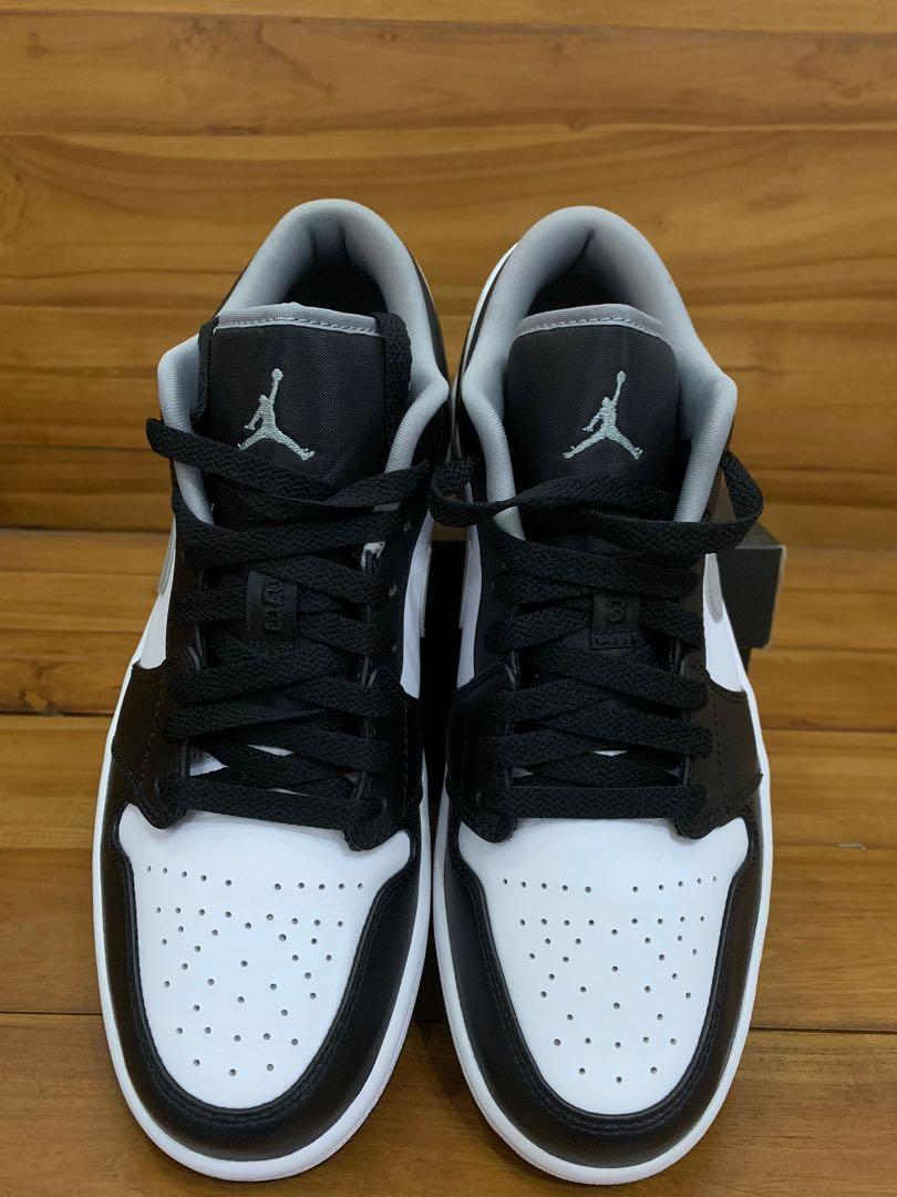jordan 1 low black white grey