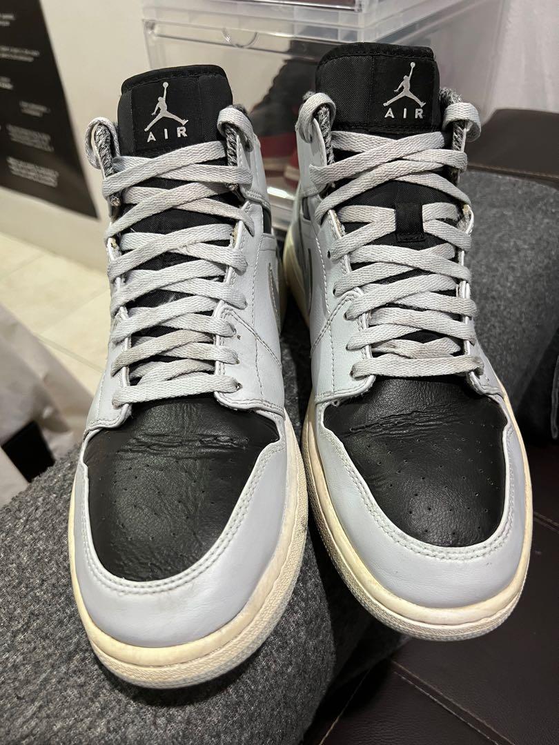 Jordan 1 mid pure platinum metallic silver sale