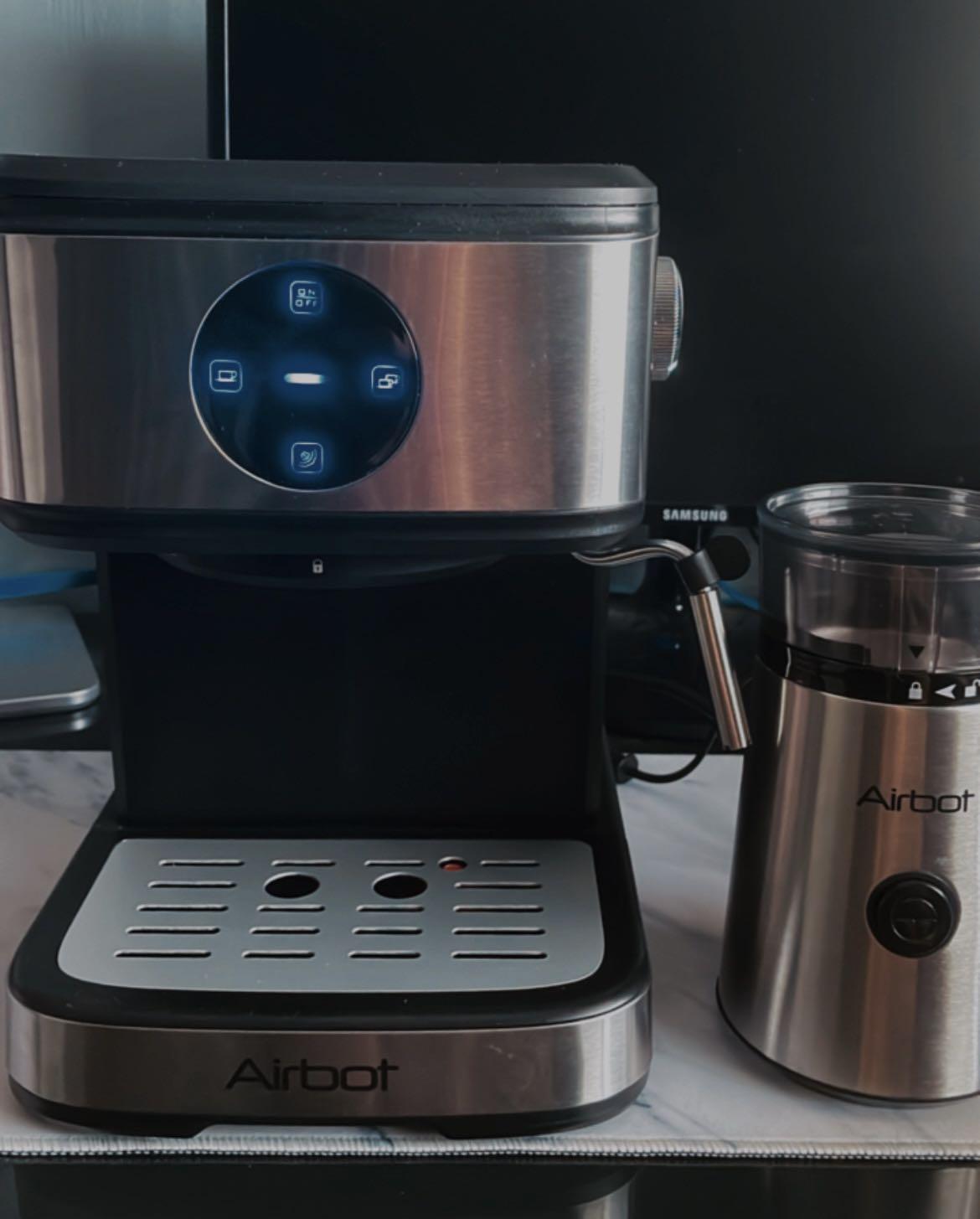 Airbot coffee espresso machine CM7000 with coffee bean grinder (LED