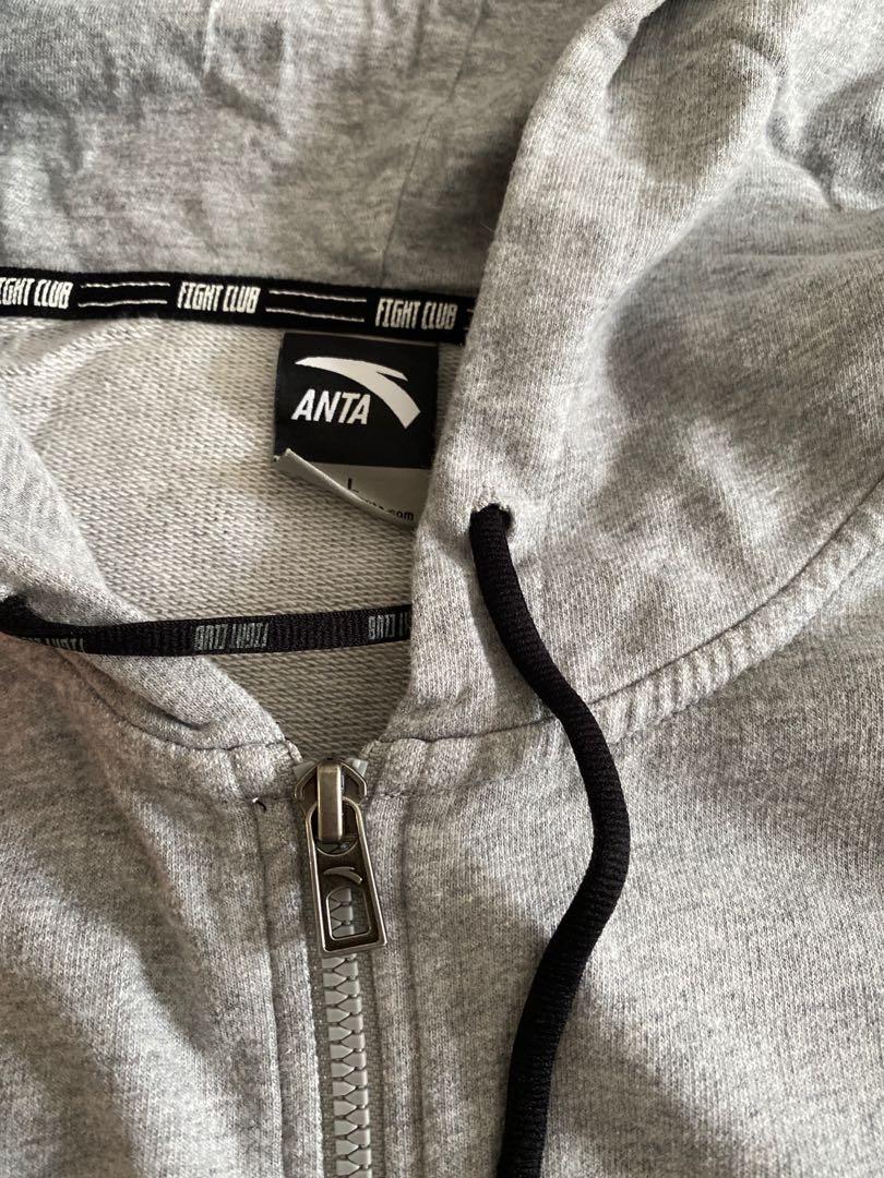 Anta grey hoodie vest jacket, Men's Fashion, Coats, Jackets and ...