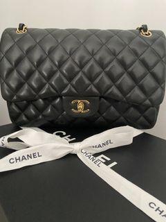 Authentic Chanel Classic Double Flap Jumbo