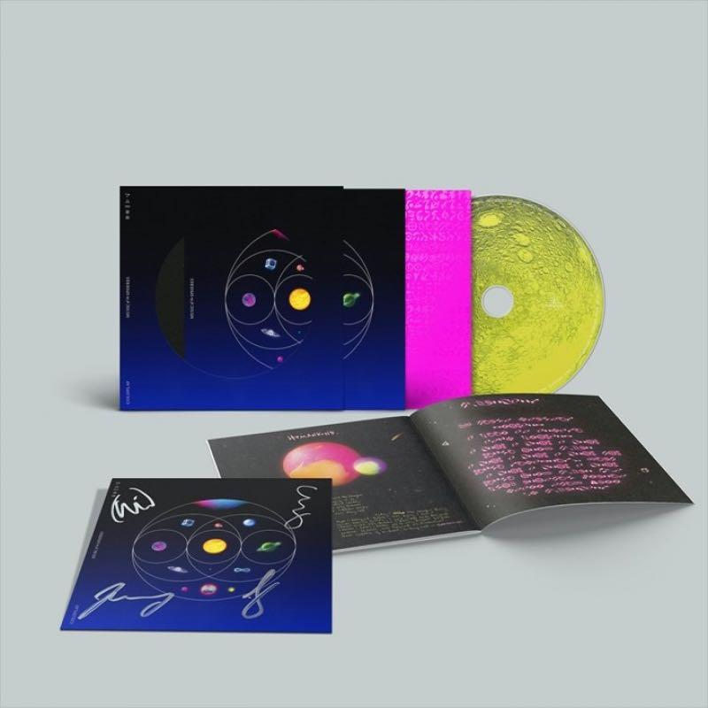 Autographed / signed> Coldplay - “Music of the spheres” CD + signed Art  card, Hobbies & Toys, Music & Media, CDs & DVDs on Carousell