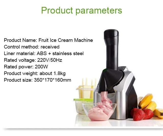 220v Machine Icecream Fully Automatic Mini Fruit Ice Cream Maker