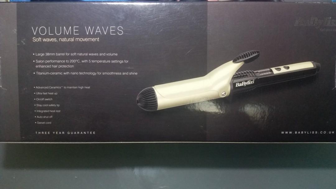 BaByliss 2289U 體積波浪捲曲髮器( 面交), 美容＆個人護理, 健康及美容