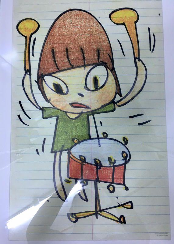 絶版　奈良美智　ダラス現代美術館限定ポスター　Banging the Drum 奈良美智 [作品名] Banging the Drum