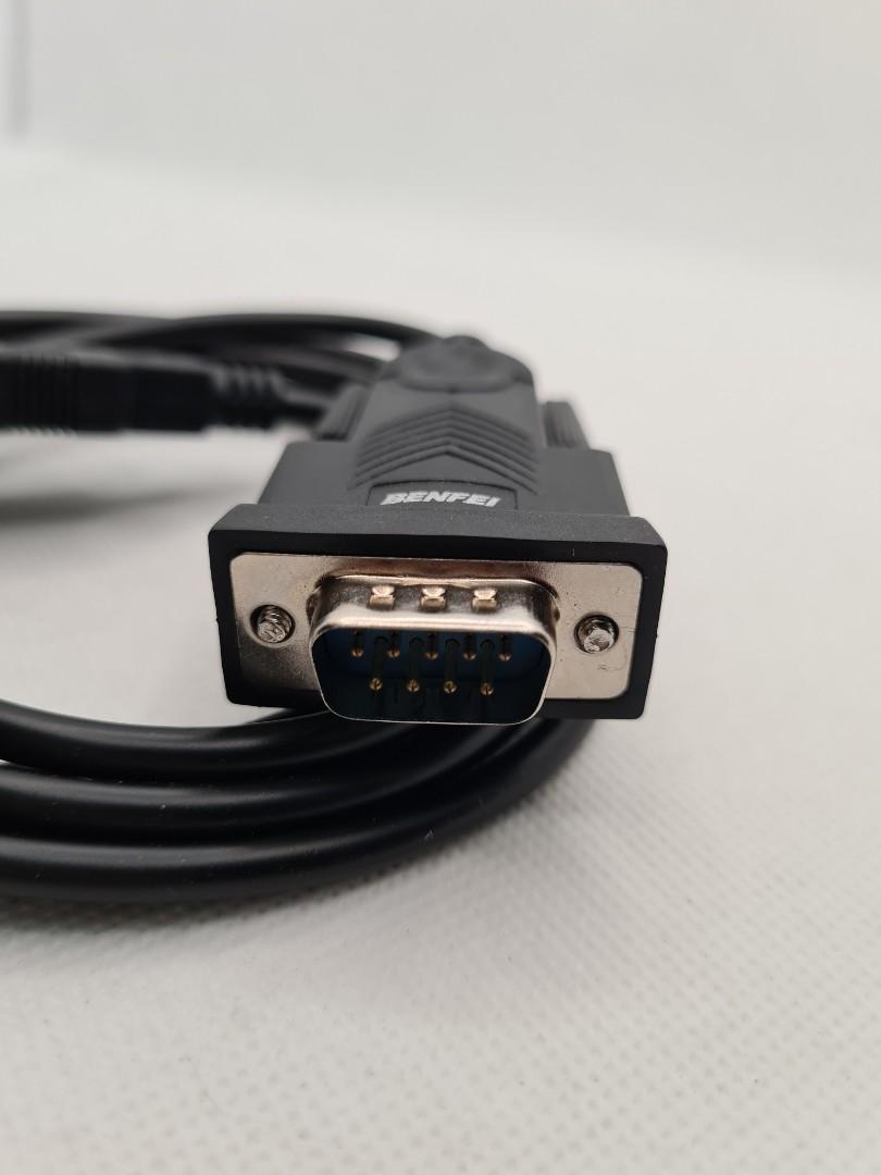 BENFEI USB to Serial Adapter, DB9 USB to RS232 Male Serial Cable (9