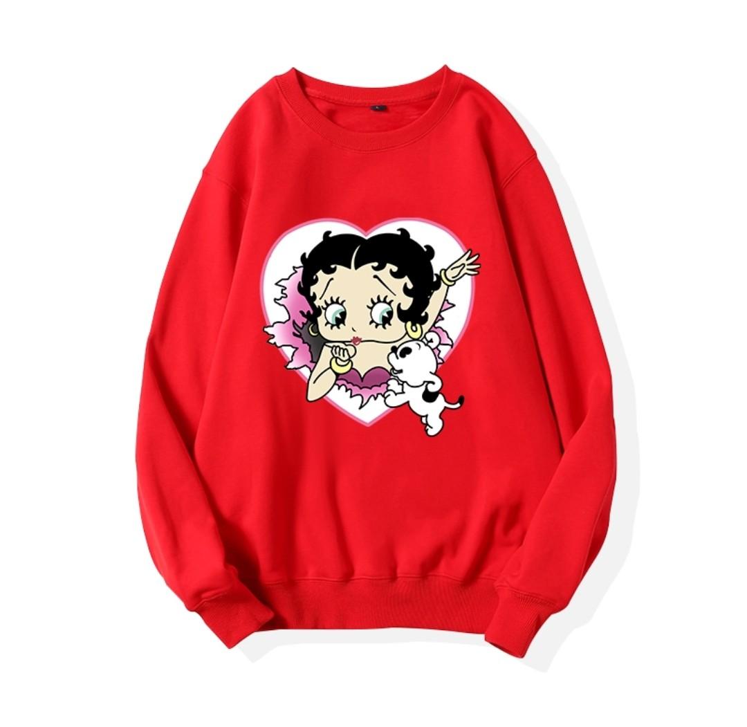 Betty Boop Sweater (RED), Women's 