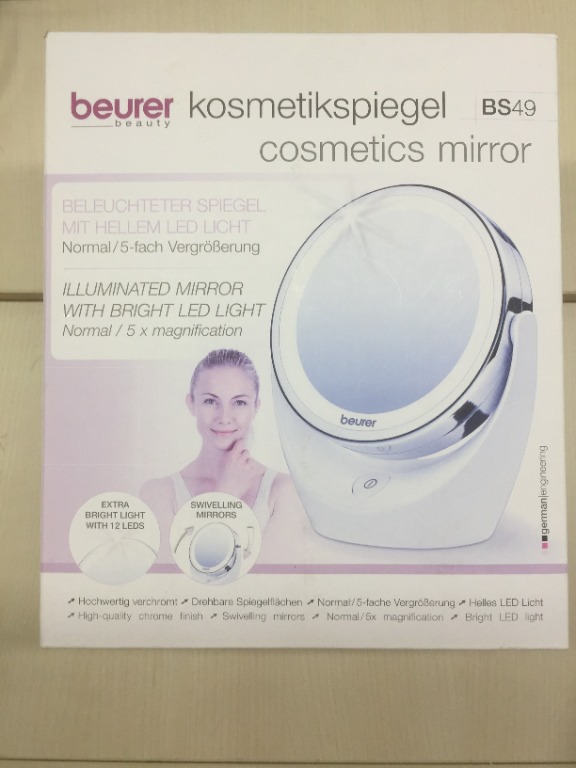 Beurer BS49 illuminated cosmetics mirror, Beauty & Personal Care, Face ...