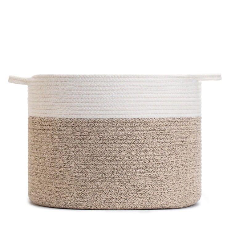 Big woven cloth basket / big organizer (Category: Storage Boxes & Baskets) located in Manila. Submitted by ar_things (Listing ID 1124506711, Image 2). Description: Why not an extra large storage! 🧺 Environmentally Protective Material: Our cotton rope storage basket is made of environmentally protective, chemical-free cotton. Very suitable for holding baby toys, baby clothes, pillows, blankets. This is a very convenient and practical laundry bask
