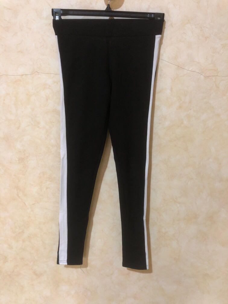 Black Leggings, Fesyen Wanita, Pakaian 