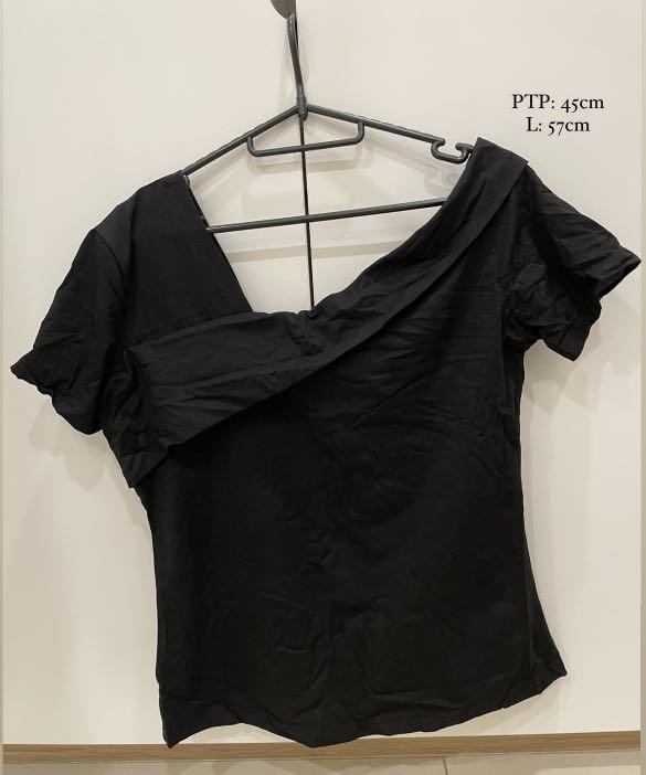 One side sales off shoulder blouse
