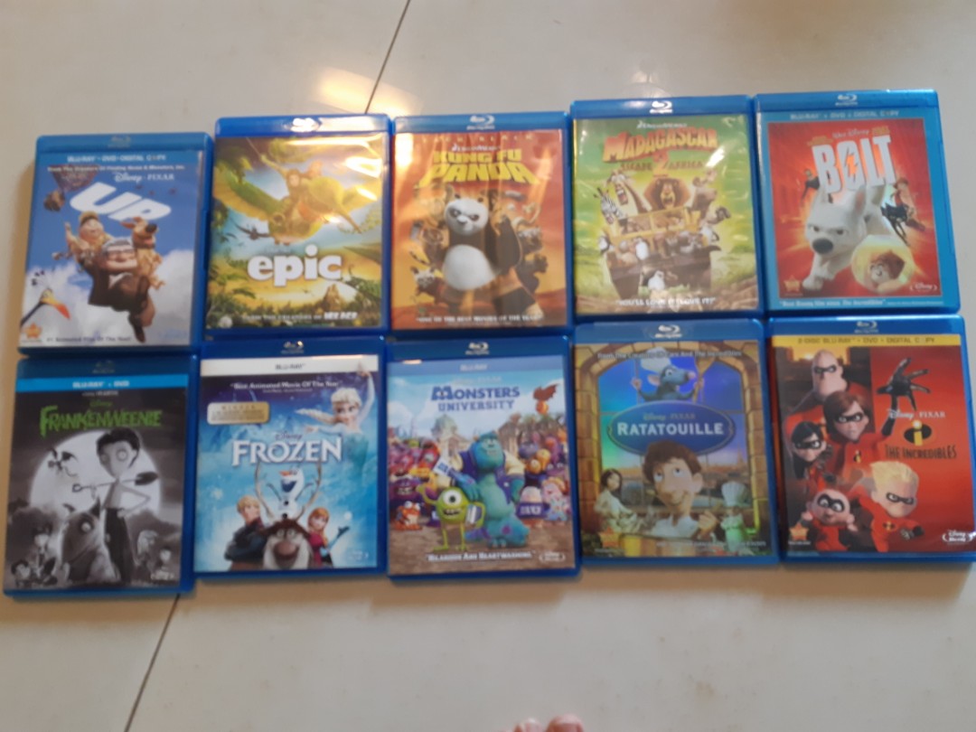 [BluRay] Cartoon Movies Bundle, Hobbies & Toys, Music & Media, CDs