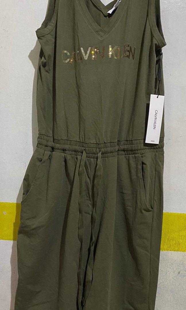 Calvin klein jumpsuit green sale