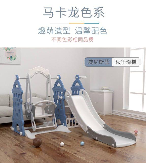 Castle Swing Slide Set (Category: Infant Playtime) located in Quezon City. Submitted by tanyachoa (Listing ID 1124326217, Image 3). Description: 🎈Weight Capacity: up to 50 kgs Colors: 🎈White 🎈Pink 🎈Blue.