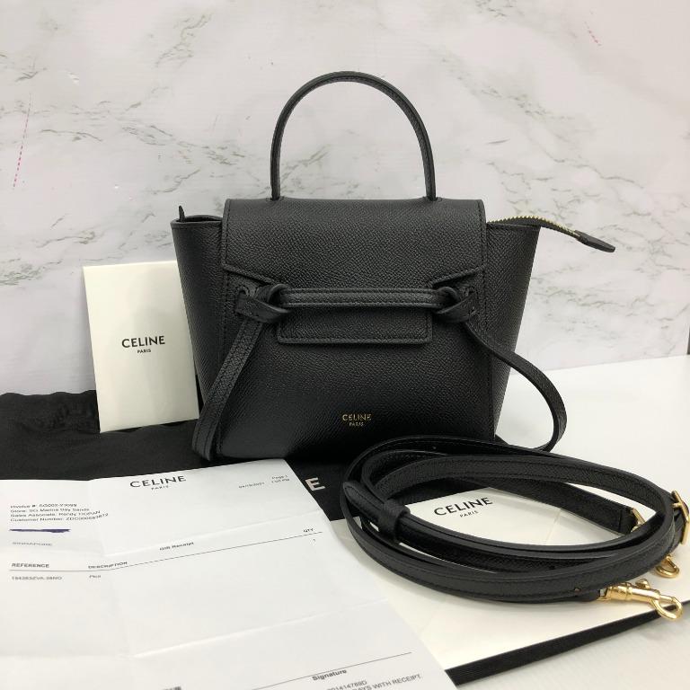 Celine Pico Belt Bag Grey, 名牌, 手袋及銀包- Carousell