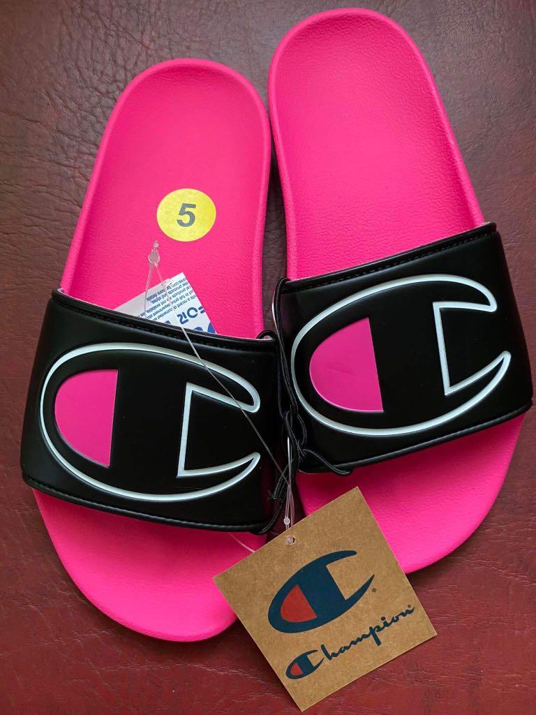 Champion Slides in Hot pink