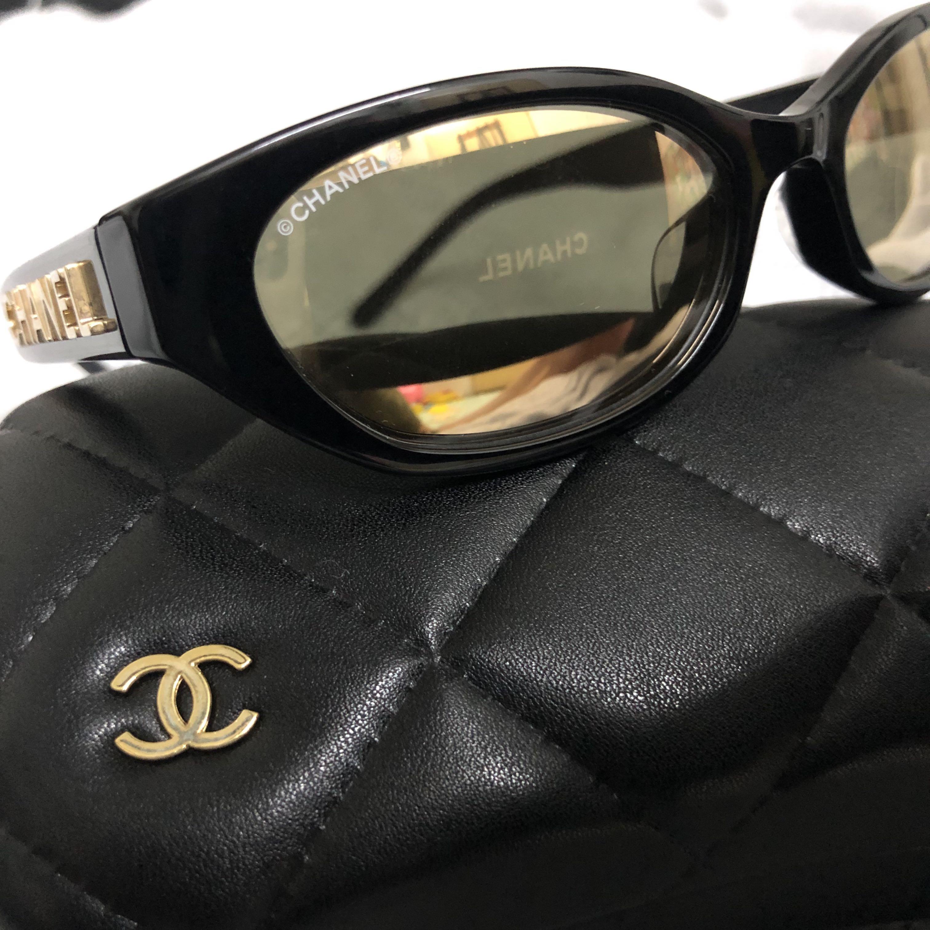 Chanel Rectangle Sunglasses in Brown  Lyst