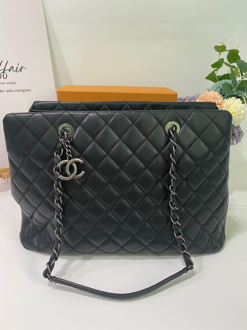 Chanel Seasonal Large Quilted Caviar Tote, Luxury, Bags & Wallets