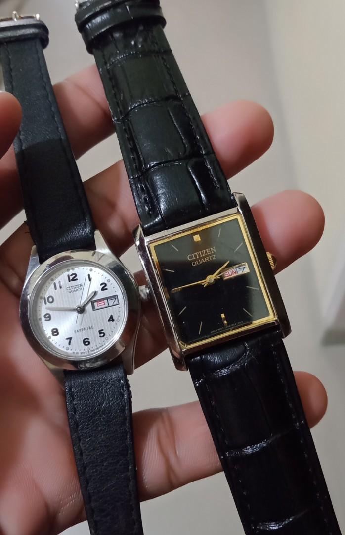 Citizen watch sapphire ORIGINAL, Fesyen Wanita, Jam Tangan di Carousell