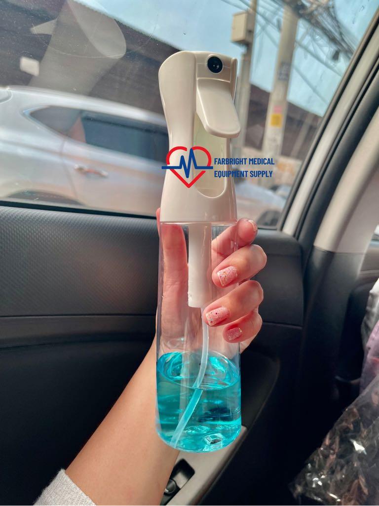 Continuous Spray Bottle (Category: Health Monitors & Weighing Scales) located in Makati City. Submitted by johnolive (Listing ID 1106884959, Image 2). Description: 300ml clear bottle white.
