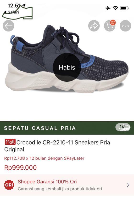 sepatu sneakers crocodile