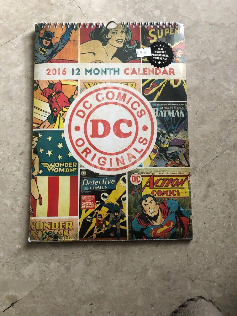 DC Comics Calendar, Hobbies & Toys, Books & Magazines, Comics & Manga ...
