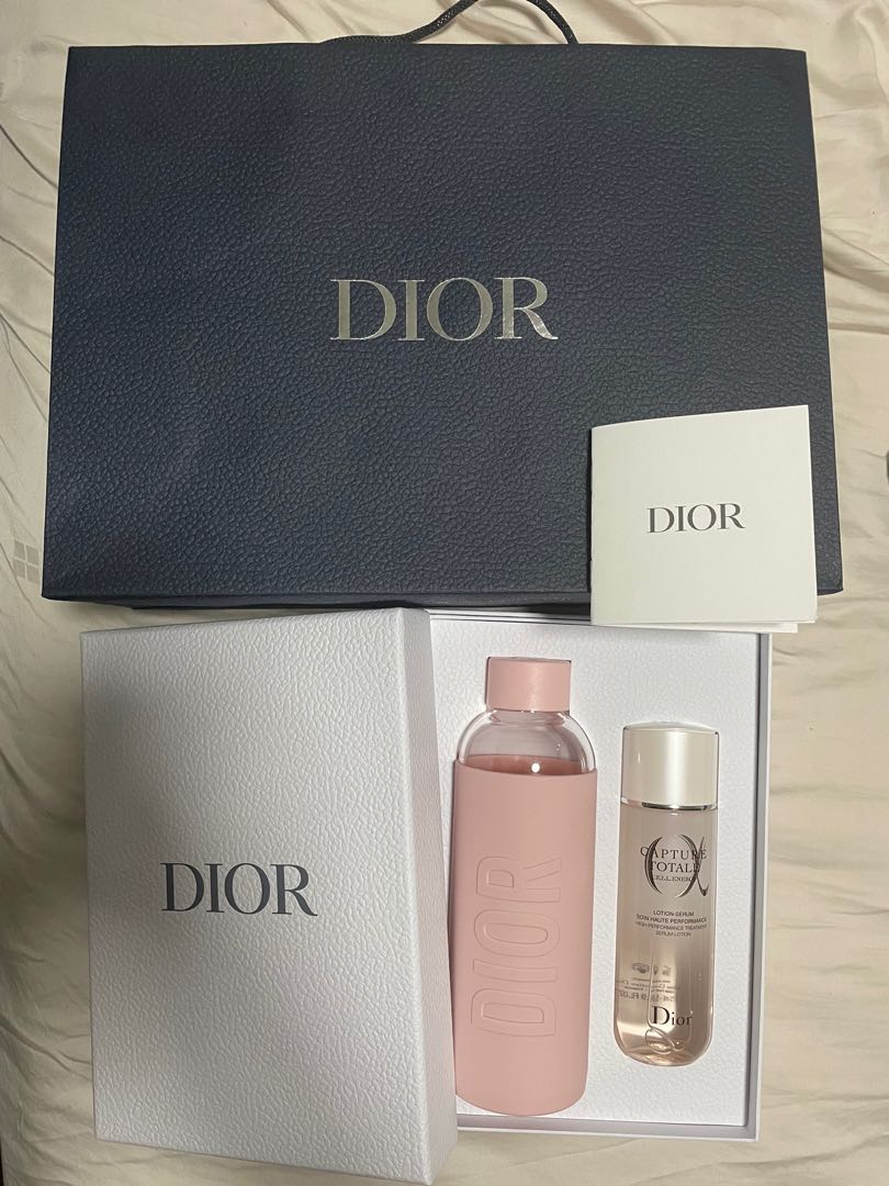 Dior Flask water bottle Exclusive gift set , Beauty & Personal Care