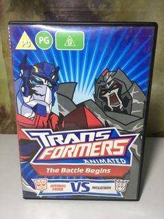 DVD Movie:  Transformers The Battle Begins  Animated  PAL