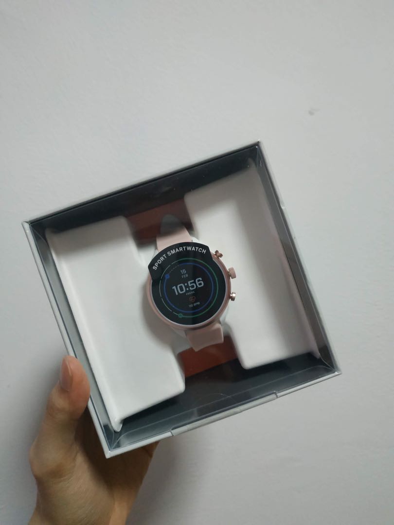 Fossil sport smartwatch 2025 blush