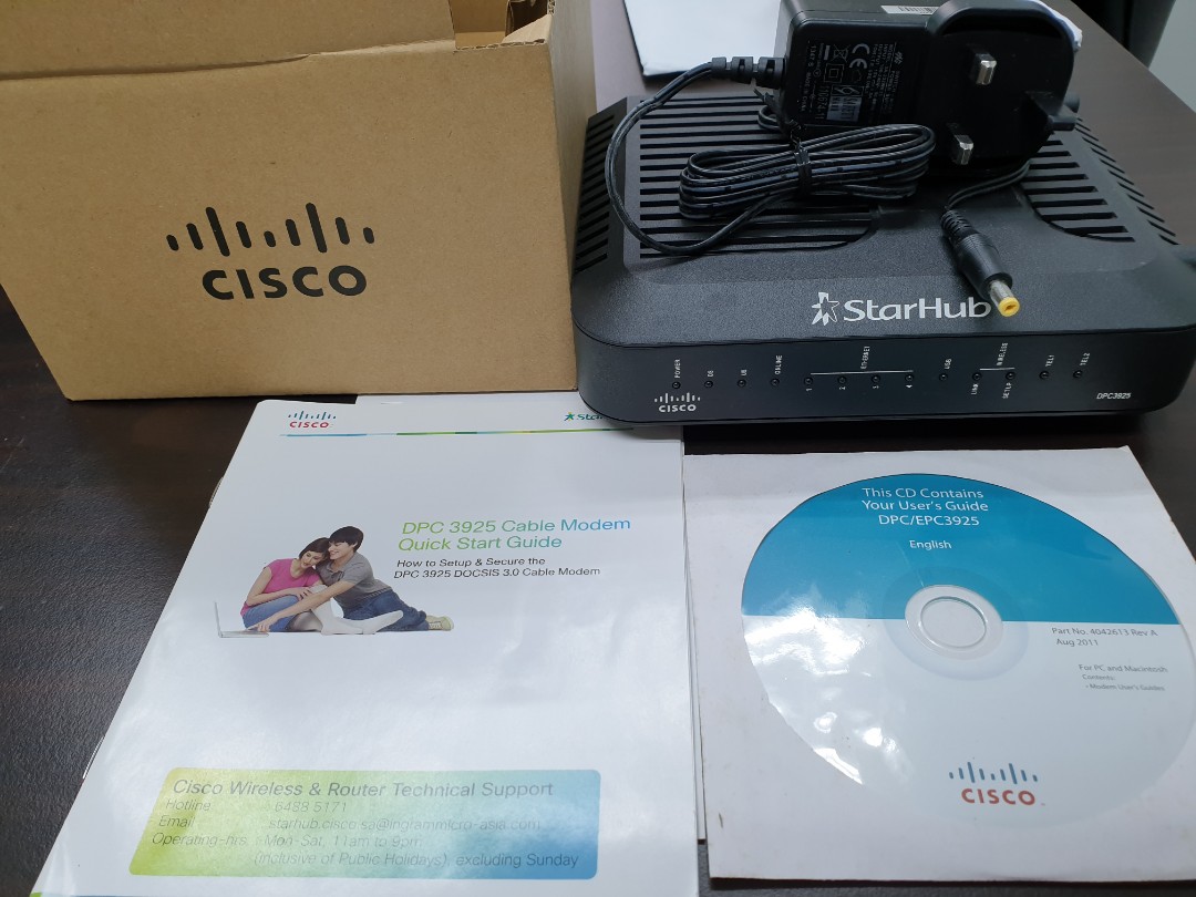 Starhub Modem Router *FREE* Cisco/Starhub Cable Modem, Computers & Tech, Office & Business ...