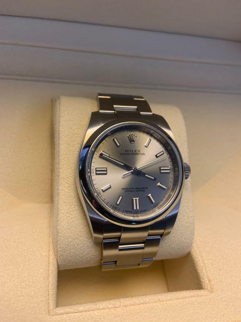 Rolex oyster perpetual 36 rhodium online