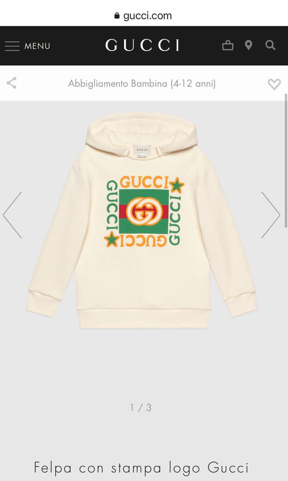 gucci 12 anni