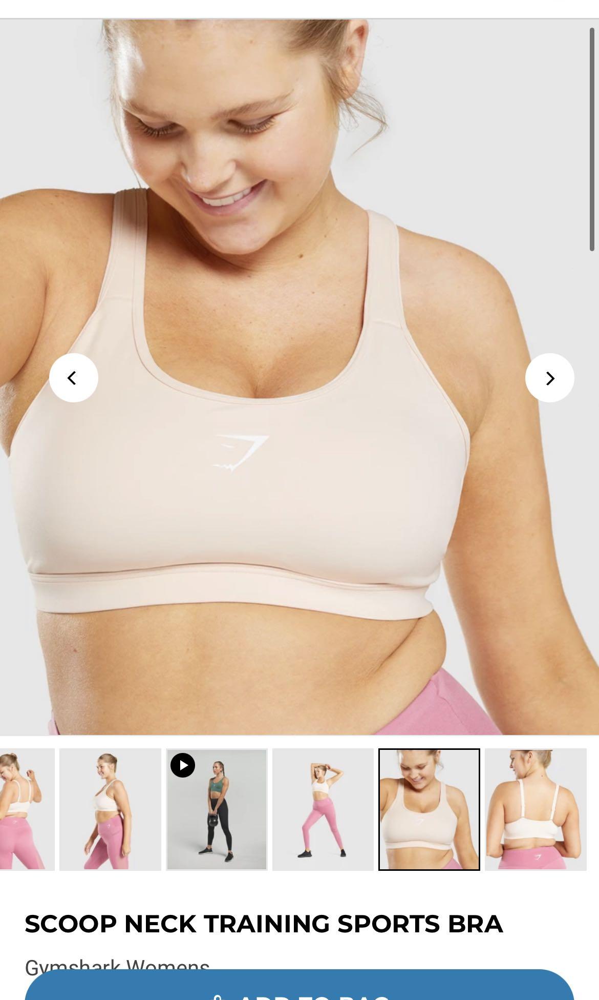 Scoop Neck Training Sports Bra