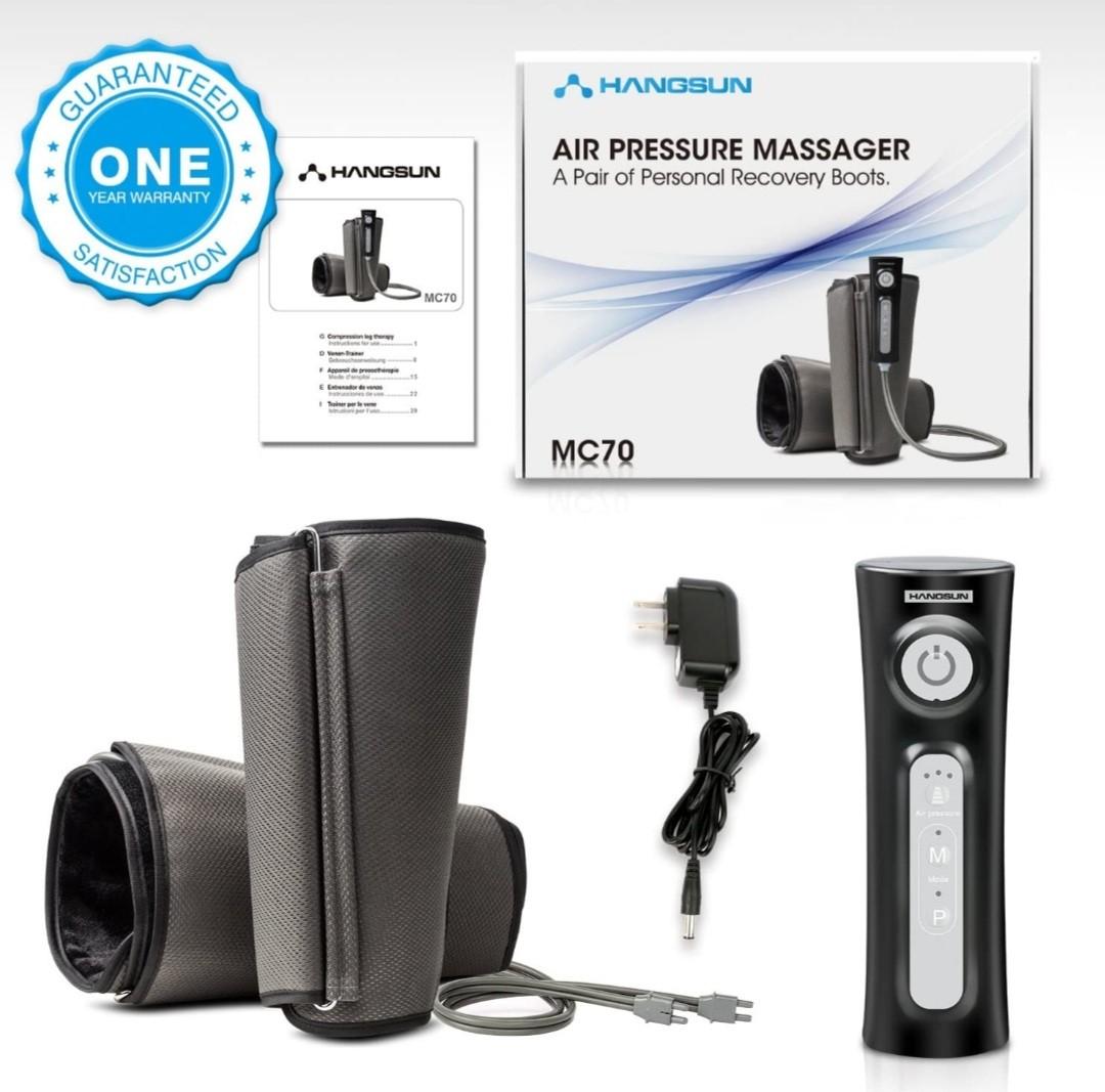 Hangsun Leg Air Massager MC70 Corded/Cordless Air Compression Thigh Leg