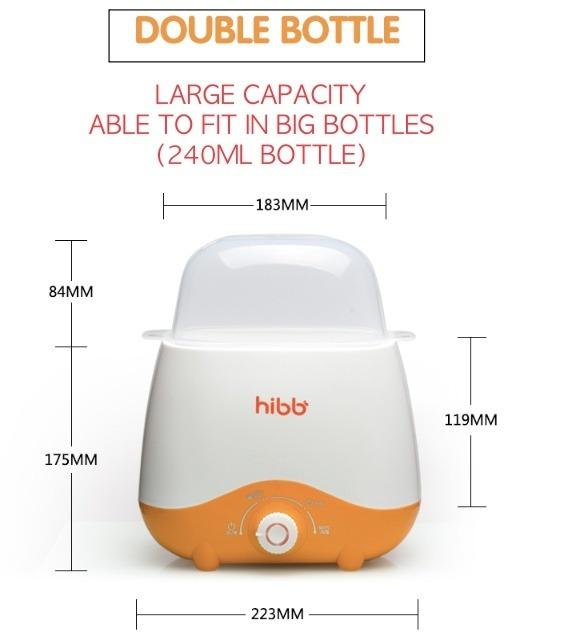 hibb 4 in 1 Baby Milk + Food Warmer + Bottle Sterilizer + Egg Steamer babies bottles breastmilk