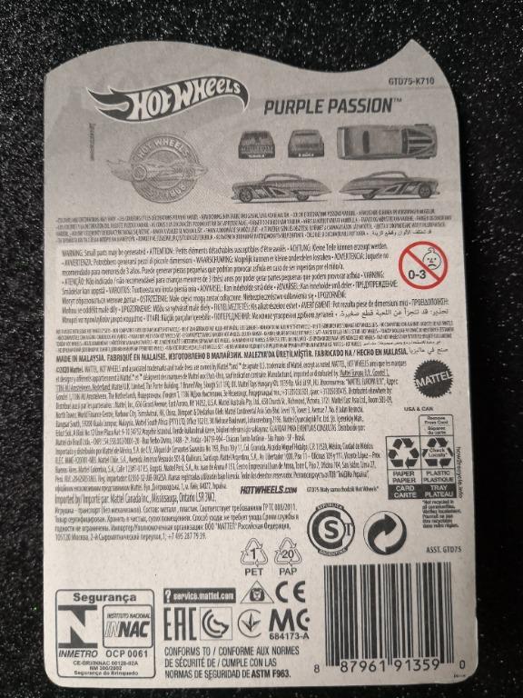 Hot Wheels Purple Passion Toys And Games Diecast And Toy Vehicles On Carousell 8096