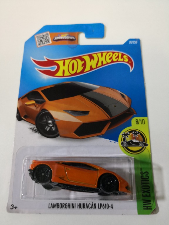 Hotwheels Lamborghini Huracan LP 610-4 Orange, 興趣及遊戲, 玩具